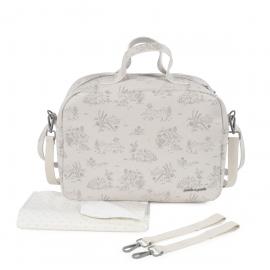 Bolso Canastilla Toile de Jouy Cream Pasito A Pasito